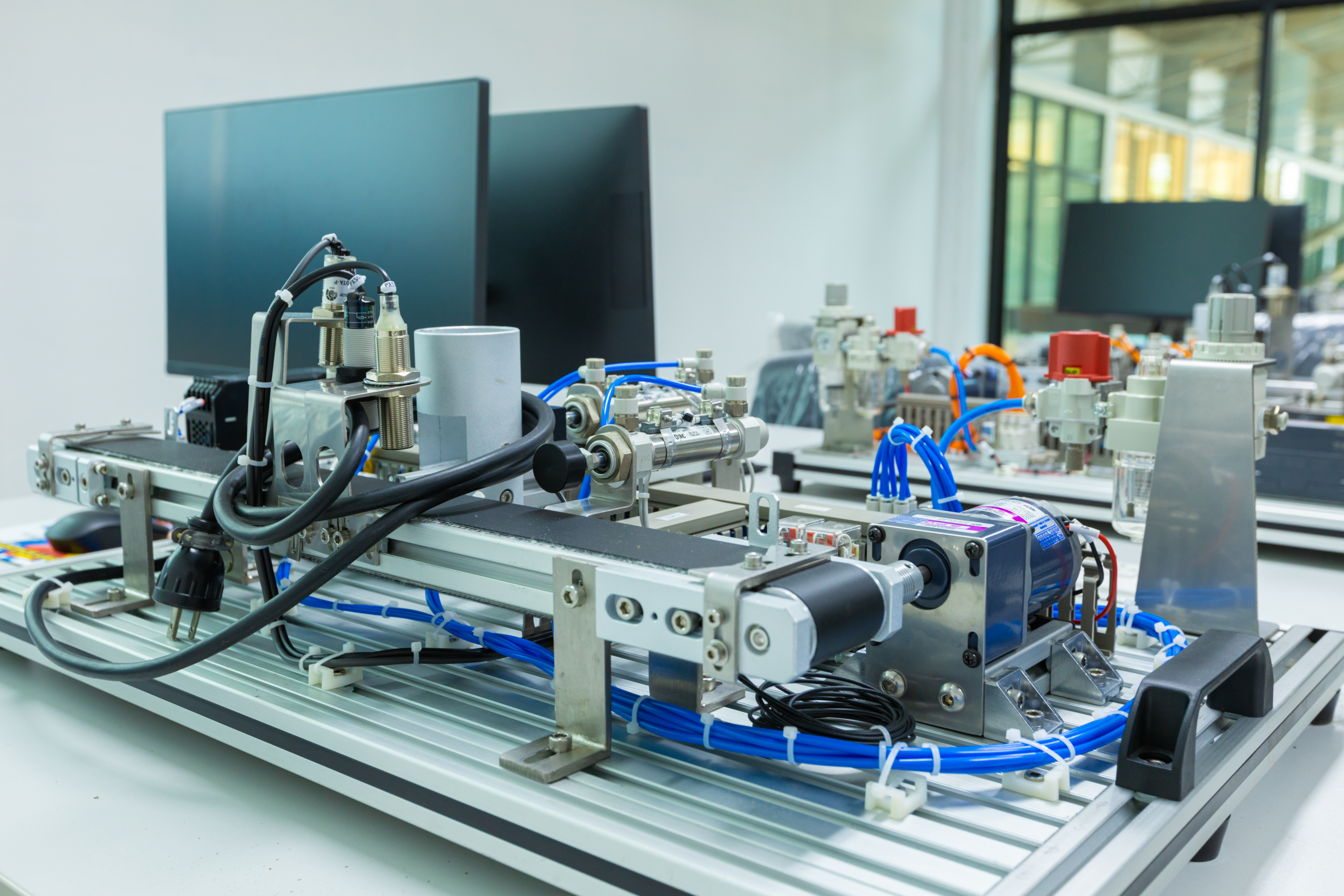 Close up of a printed circuit board